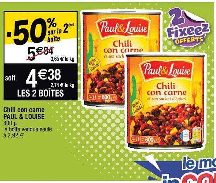 chili con carne paul & louise