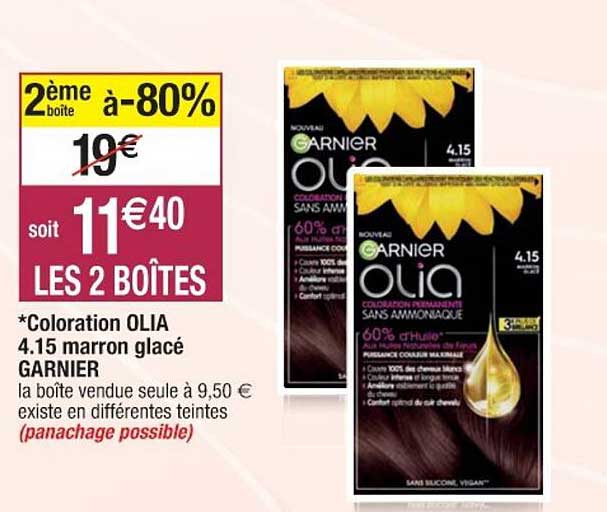 Coloration Olia 4.15 Marron Glacé Garnier