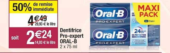 dentifrice pro-expert oral-b