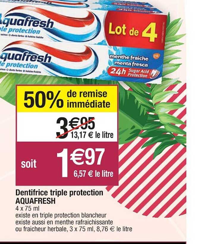 Dentifrice Triple Protection Aquafresh