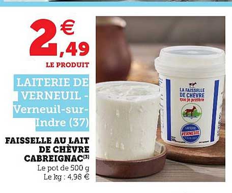 faisselle au lait de chèvre cabreignac