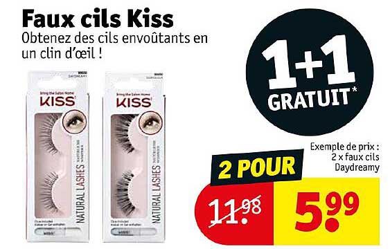 faux cils kiss