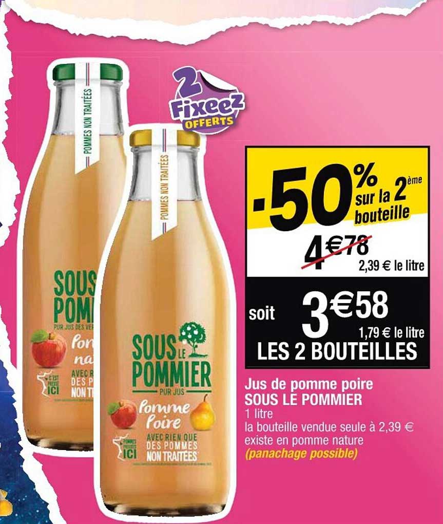 jus de pomme poire sous le pommier
