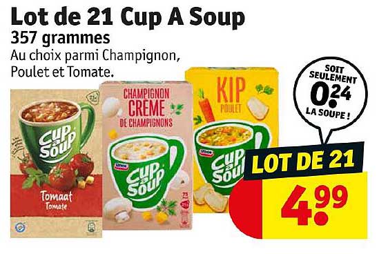 lot de 21 cup a soup
