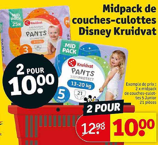 midpack de couches-culottes disney kruidvat