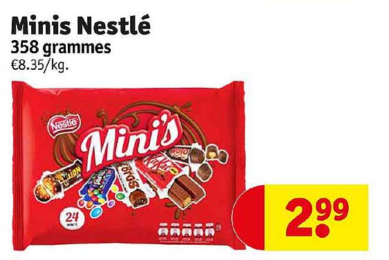 Minis Nestlé 358 Grammes