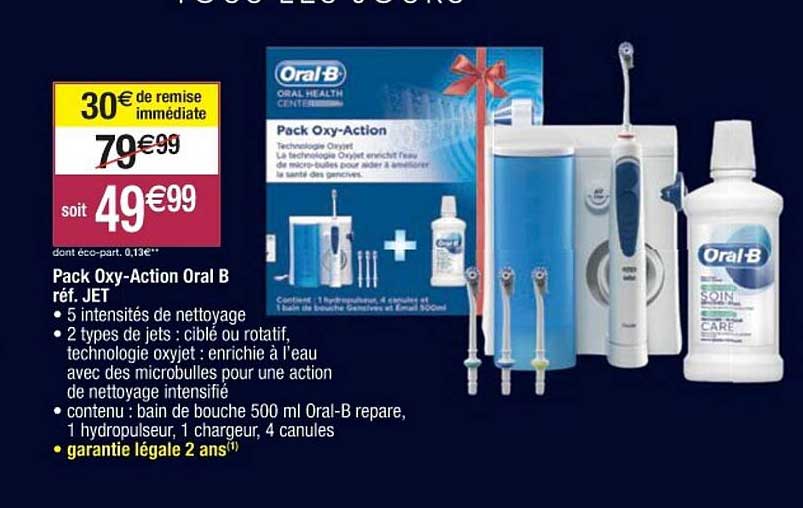 pack oxy-action oral b