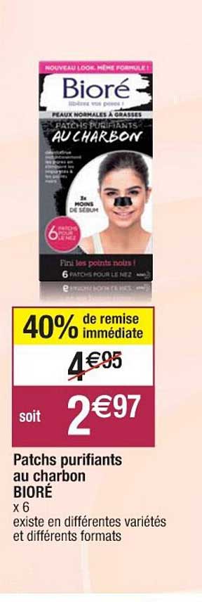 Patchs Purifiants Au Charbon Bioré