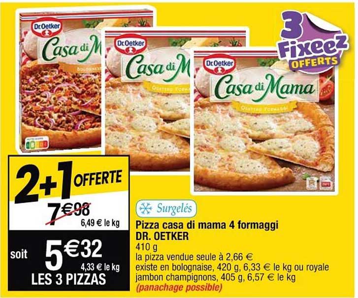 pizza casa di mama 4 fromaggi dr. oetker
