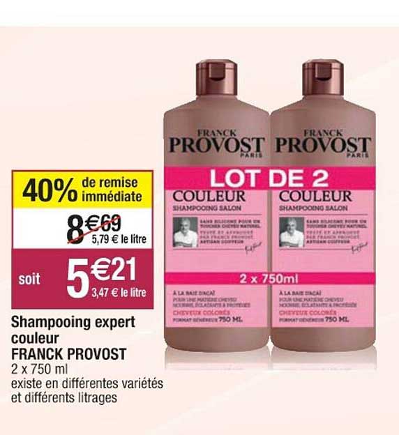 shampooing expert couleur franck provost
