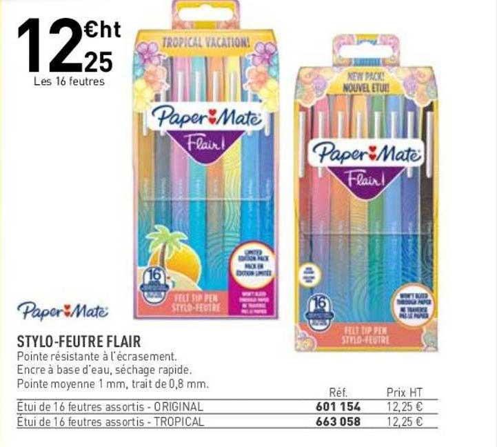 stylo-feutre flair paper mate
