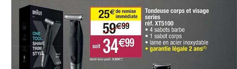 tondeuse corps et visage series braun