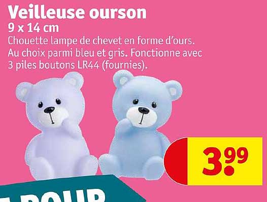 Veilleuse Ourson