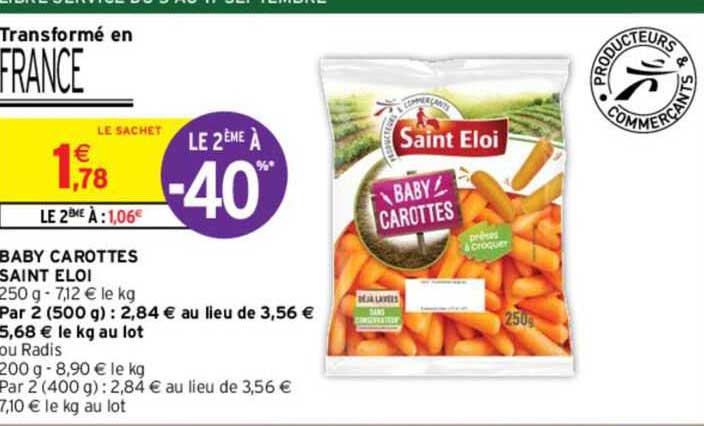 baby carottes saint éloi