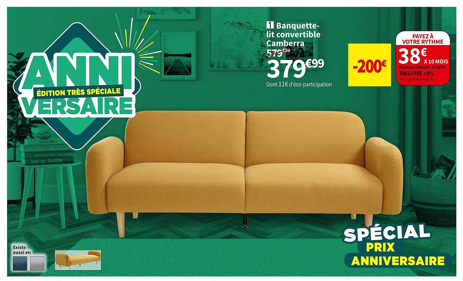 banquette-lit convertible camberra