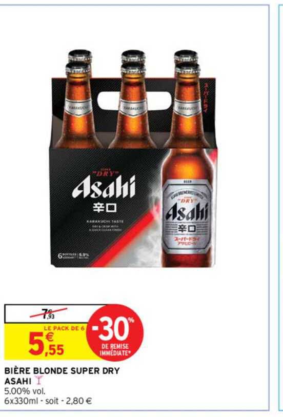 Bière Blonde Super Dry Asahi