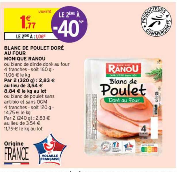 blanc de poulet doré au four monique ranou