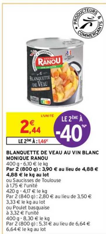 blanquette de veau au vin blanc monique ranou