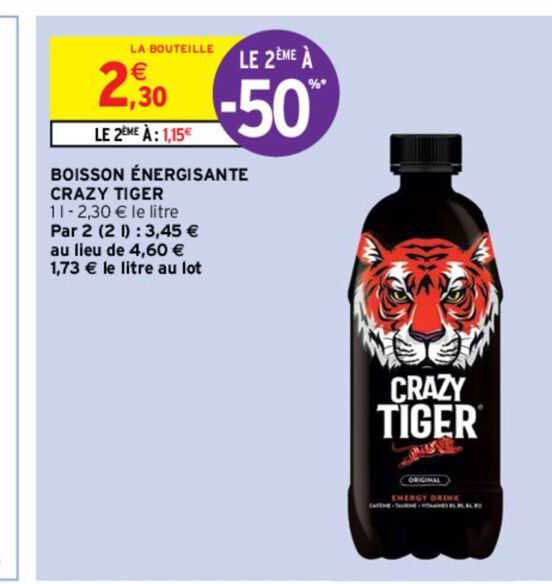 boisson énergisante crazy tiger