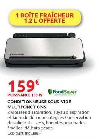 conditionneuse sous-vide multifonctions foodSaver
