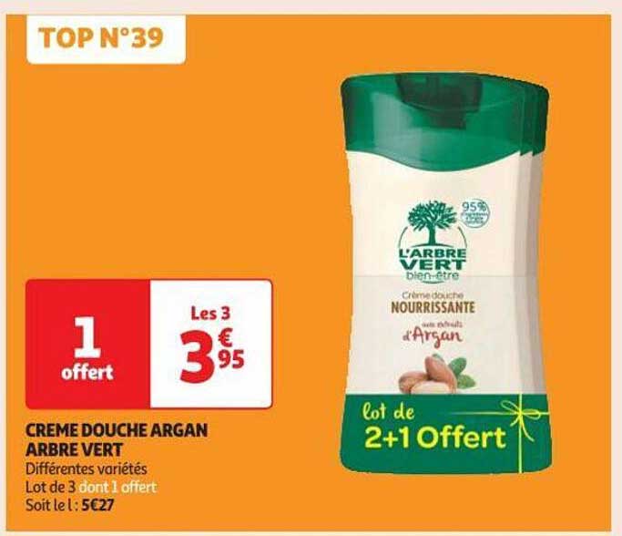 Crème Douche Argan L'arbre Vert
