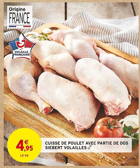 cuisse de poulet avec partie de dos siebert volailles