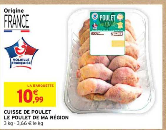 cuisse de poulet le poulet de la région