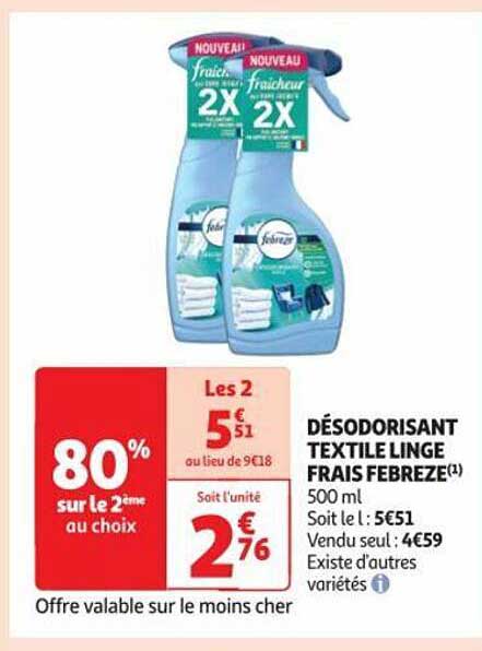 Désodorisant Textile Linge Frais Febreze