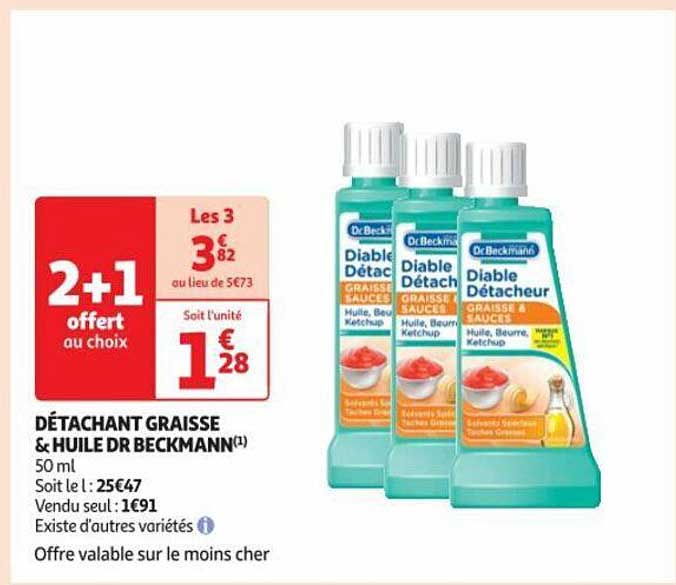 détachant graisse & huile dr beckmann