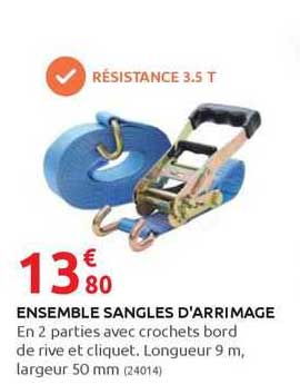 ensemble sangles d'arrimage