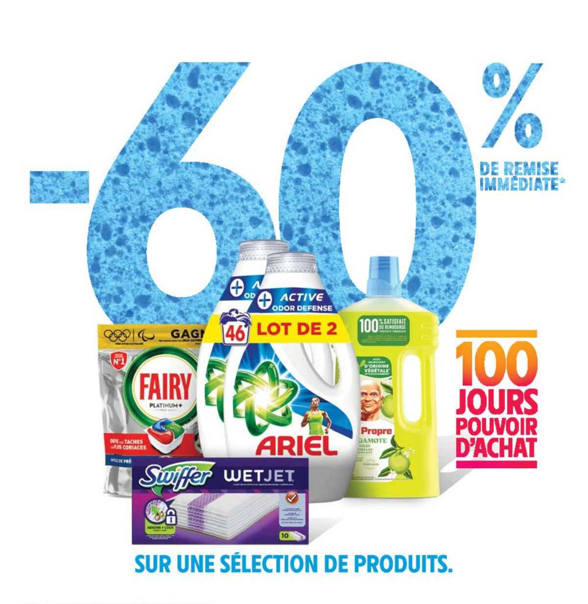 Fairy, Swiffer, Ariel, Mr Propre