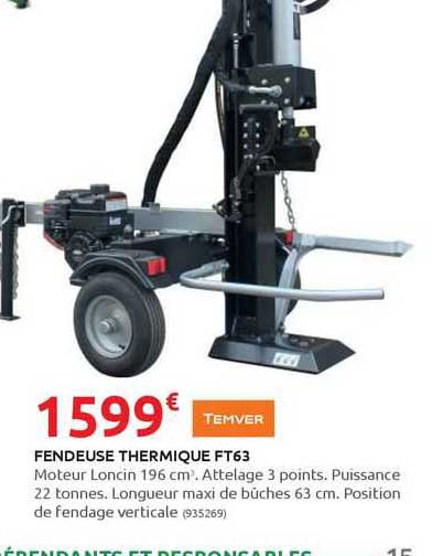 fendeuse thermique ft63 temver