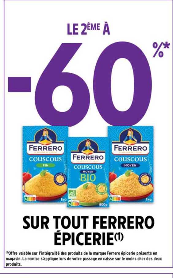 ferrero épicerie