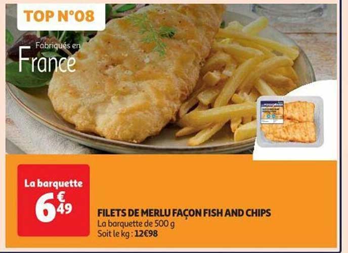 filets de merlu façon fish and chips