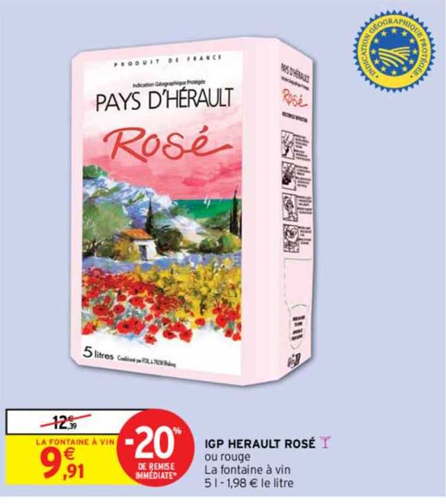 Igp Herault Rosé
