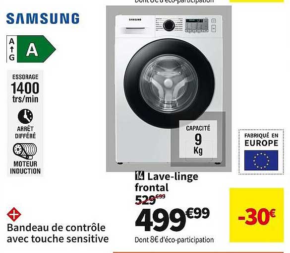 lave-linge frontal samsung