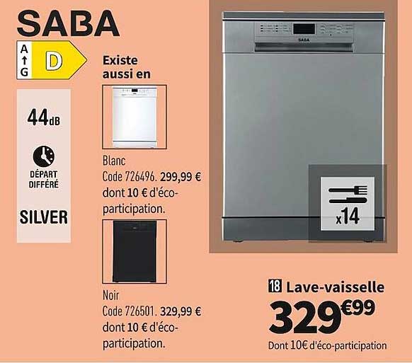 lave-vaisselle saba