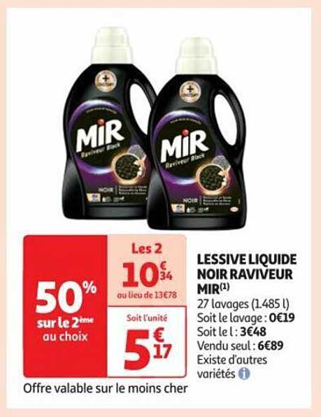 lessive liquide noir raviveur mir
