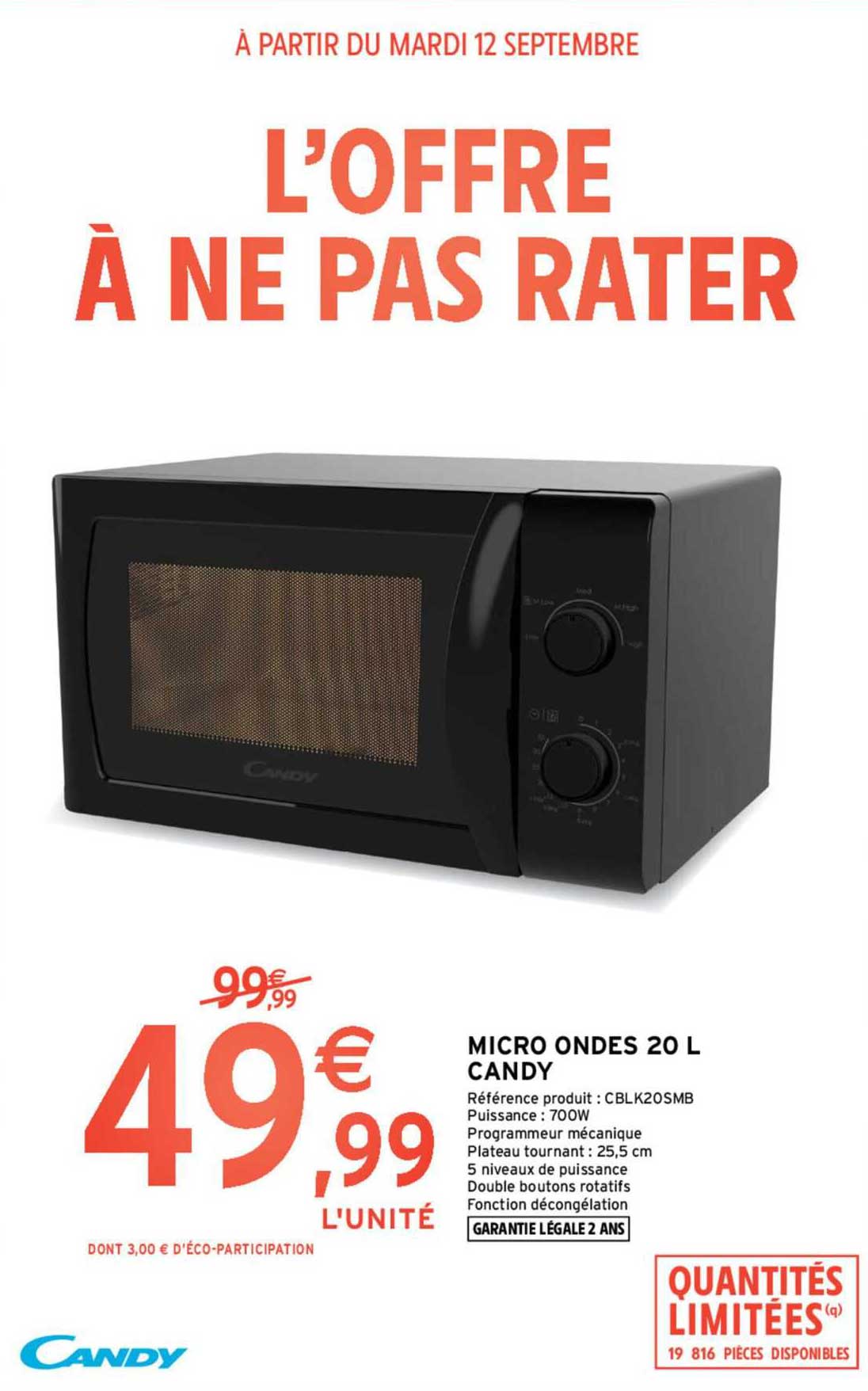 micro ondes 20 l candy