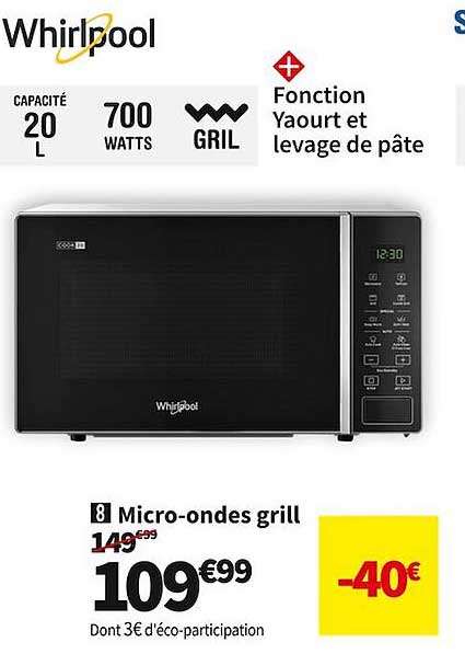 micro-ondes grill whirlpool