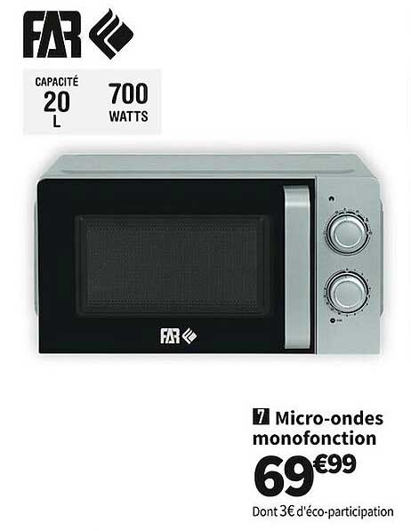 micro-ondes monofonction far