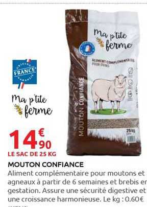 mouton confiance ma p'tite ferme