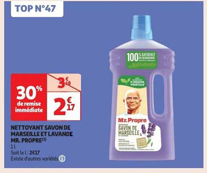 nettoyant savon de marseille et lavande mr. propre