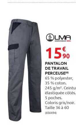 pantalon de travail perceuse lma