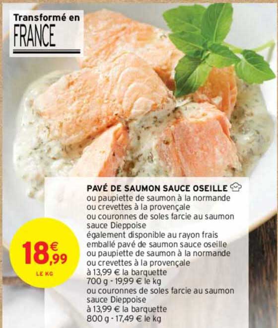 pavé de saumon sauce oseille