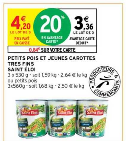 petits pois et jeunes carottes très fins saint éloi