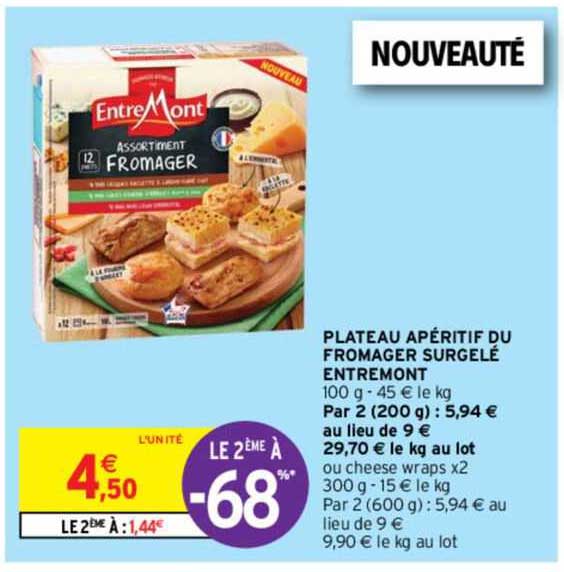 Plateau Apéritif Du Fromager Surgelé EntreMont