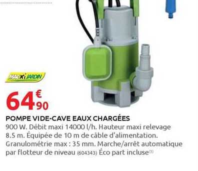 pompe vide-cave eaux chargées macxi jardin