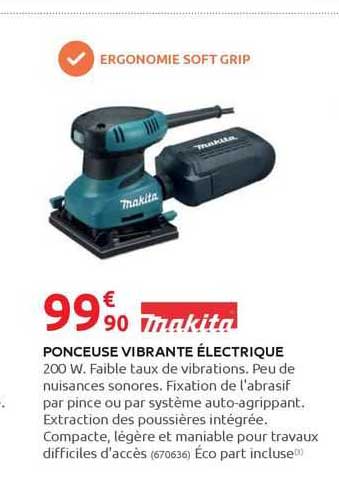 ponceuse vibrante électrique makita