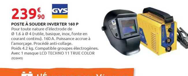 poste à souder inverter 160 p gys